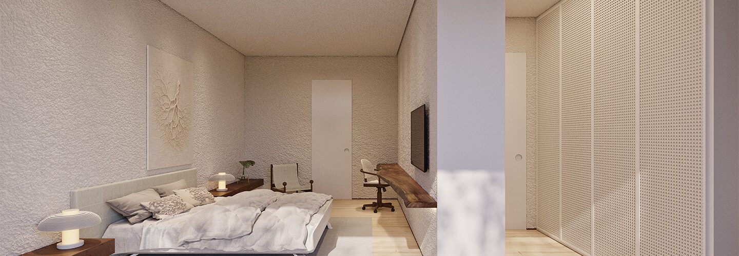 Perspectiva artística da suíte master