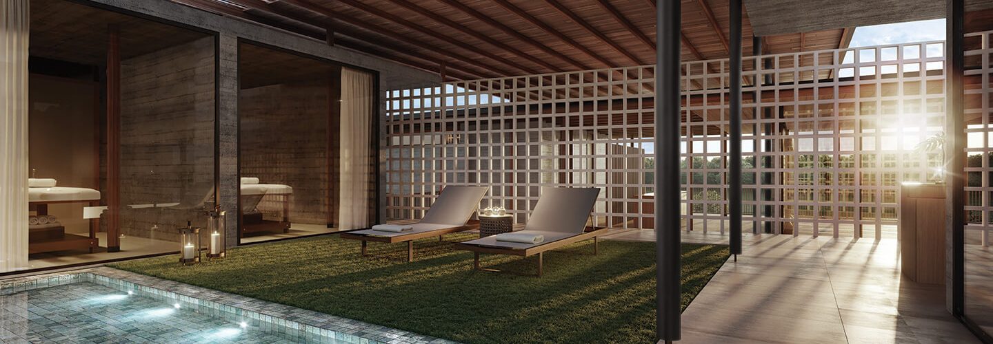 Perspectiva artística do spa